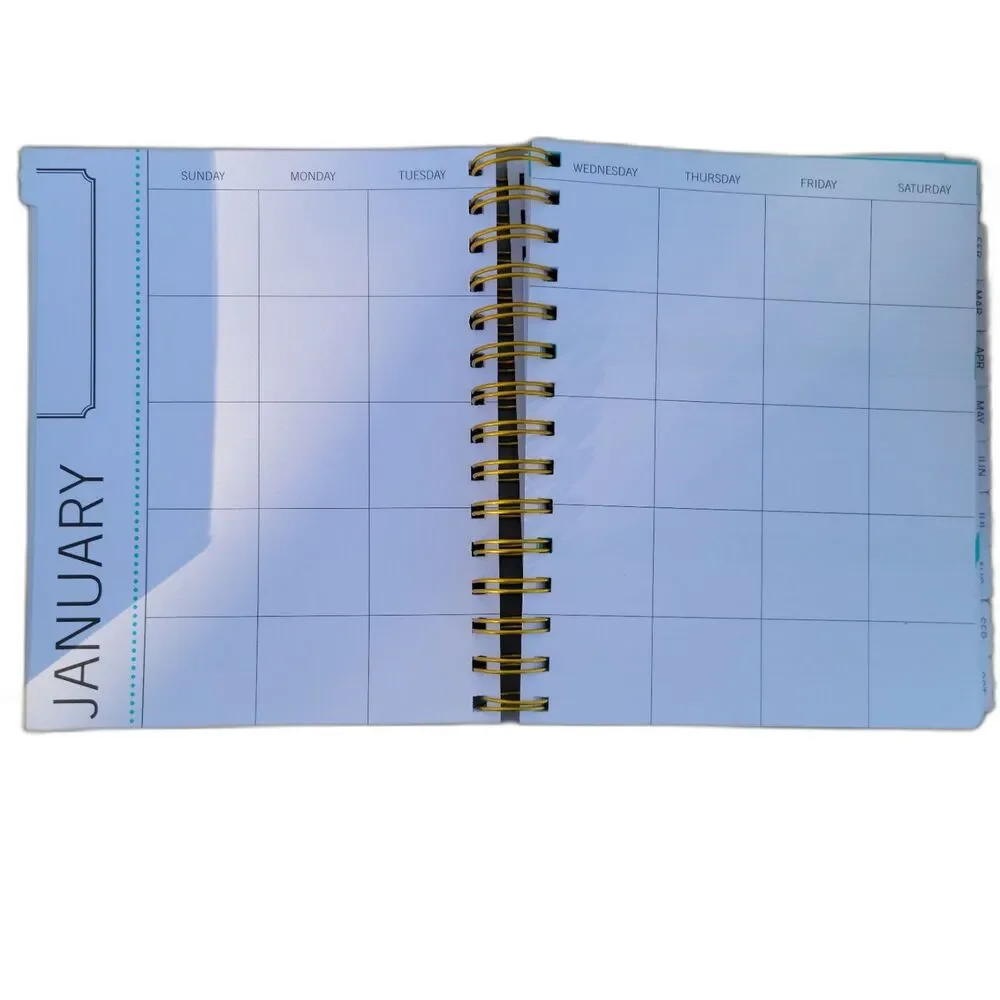 New Studio Gold Foil Teresa Collins 12 Month Undated Perpetual Planner Calendar